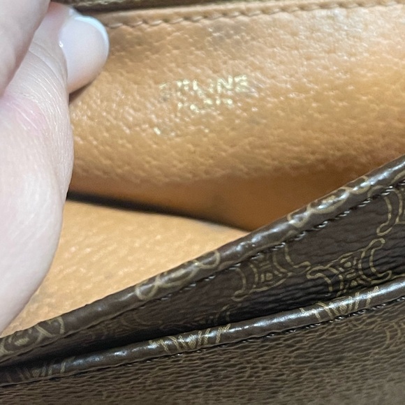 Vintage Celine Macadam canvas clutch bag - Picture 13 of 16